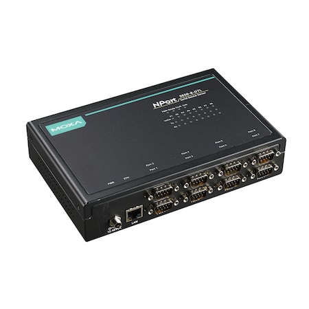 Moxa 8Port Desktop Mode Device Server, Rs-232, Rj-45 8Pin, 12-48Vdc NPort 5610-8-DT-J w/o adaptor